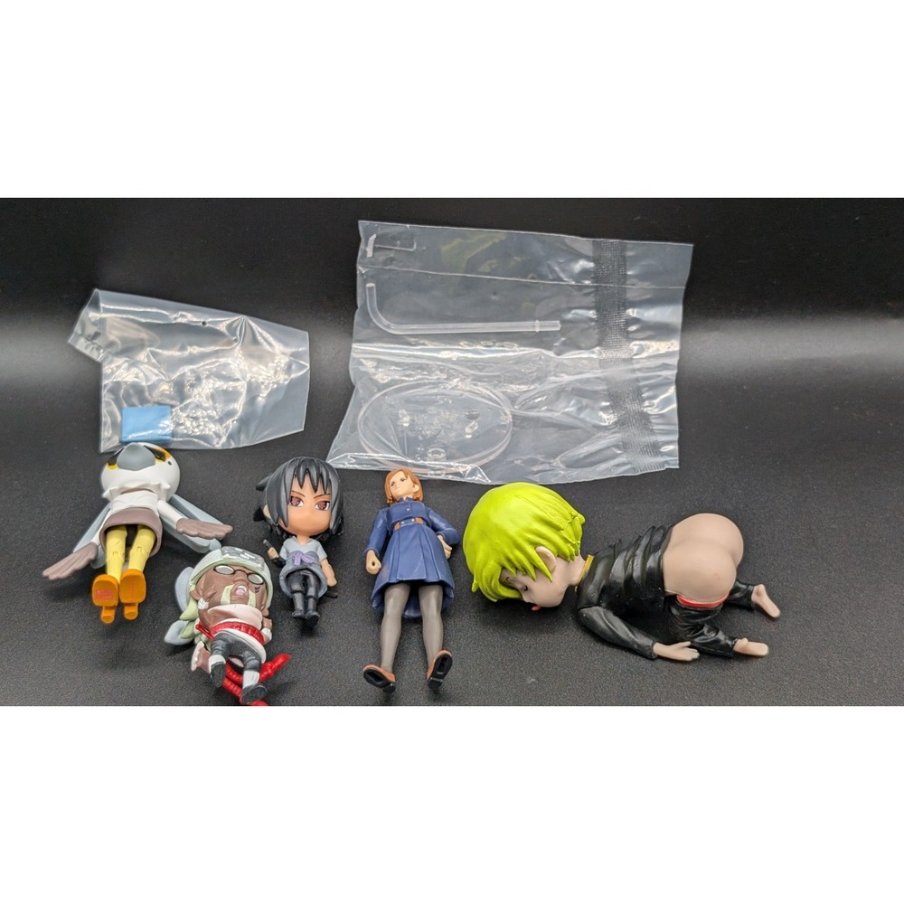 Anime Mini Figure Lot Of 5 (One Piece, Jujutsu Kaisen, Naruto, Aggretsuko)